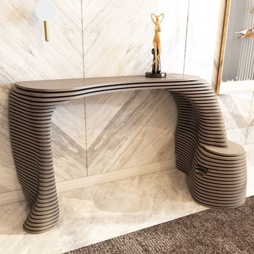Original design sideboard table - Horner - MyWoodream - wooden / wooden base / oval