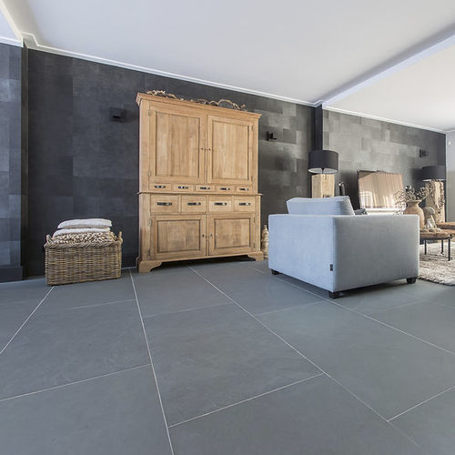 Slate tile - SAWN EDGES - BRAZILIAN STONES - natural finish / smooth / indoor