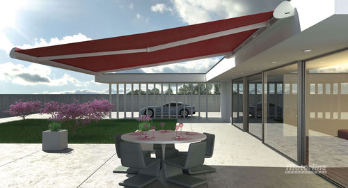 Pergola cover with solar protection - COFRE 600 - Motorline ...