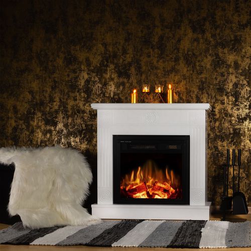 Electric fireplace - Focus u0026 Dionis - Art Flame - contemporary /  floor-standing / closed hearth
