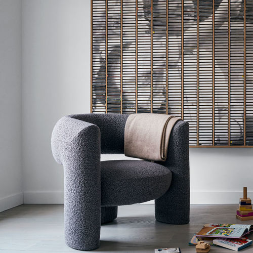 Contemporary armchair - Via del Corso - MAN OF PARTS - fabric / leather / customizable