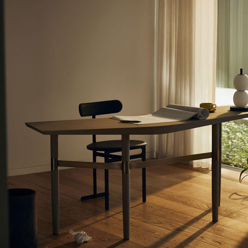 Contemporary dining chair - Park Place  - MAN OF PARTS - indoor / fabric / leather