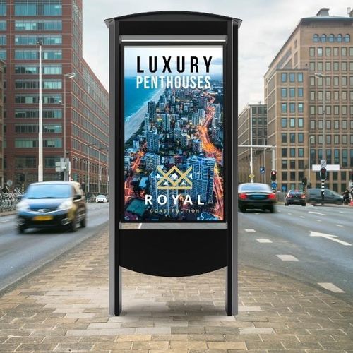 Outdoor display panel - KOP2555-XHB-EUK - Peerless-AV - advertising / electronic / glass