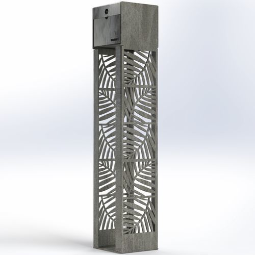 Pedestal ashtray - Printemps - URBAN TENDANCES - galvanised steel / COR-TEN® steel / painted steel