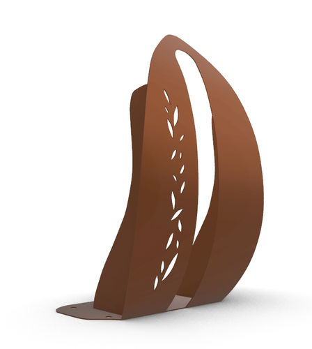 Floor-mounted bike rack - Printemps - URBAN TENDANCES - original design / COR-TEN® steel / commercial