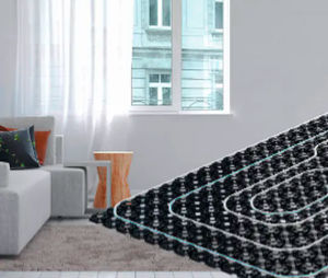 Hot water underfloor heating - MINITEC  - Uponor - residential / commercial / with acoustic insulation