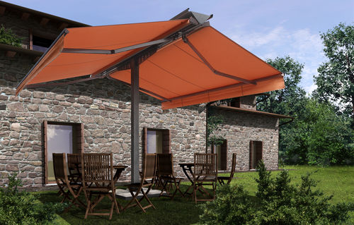 Free-standing awning - LARUS - Giardini Veneti Srl - semi-box / motorized / commercial