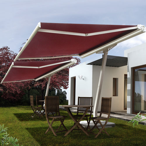 Box awning - EOS - Giardini Veneti Srl - free-standing / manual / commercial