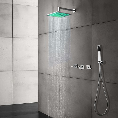 Built-in shower head - TAGRESS LED - FontanaShowers - square / with ...