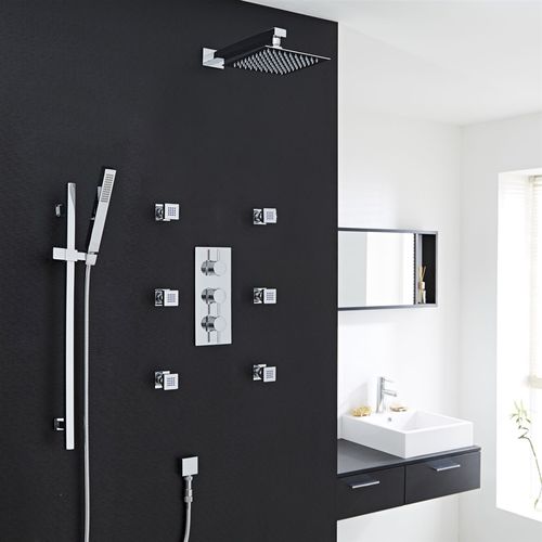 Wall-mounted shower set - EDINBURGH - FontanaShowers - contemporary ...