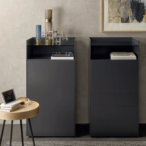 Contemporary chiffonier - AN Collection GmbH - lacquered wood / gray / brown