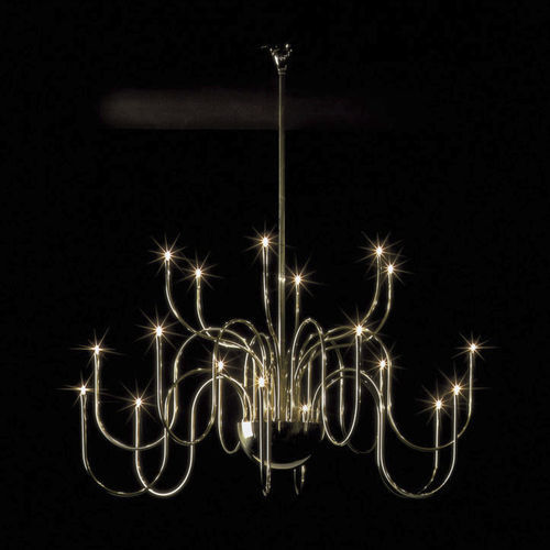 Contemporary chandelier - MESA 18 - VS Manufaktur e.K. - brass / commercial / candelabra