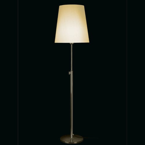 Floor-standing lamp - INAS - VS Manufaktur e.K. - brass / fabric / contemporary