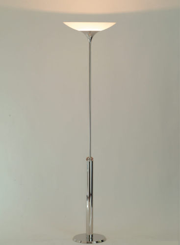 Floor-standing lamp - TAOS SD - VS Manufaktur e.K. - brass / glass / opal