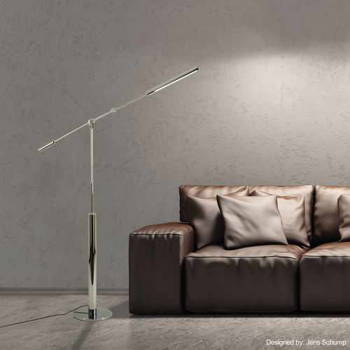 Floor-standing lamp - DROP - VS Manufaktur e.K. - brass / contemporary / corded