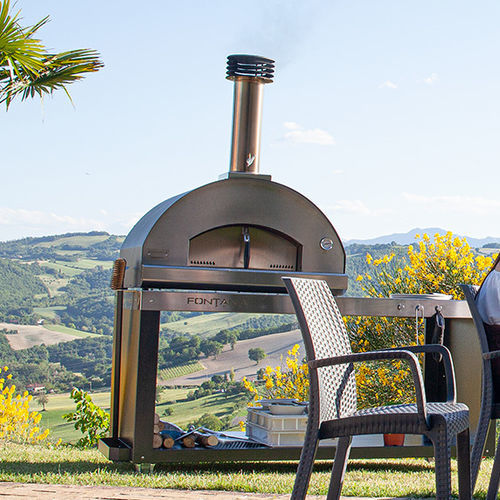 Home pizza oven - MARGHERITA - Fontana Forni s.r.l. - wood-burning / rack / free-standing