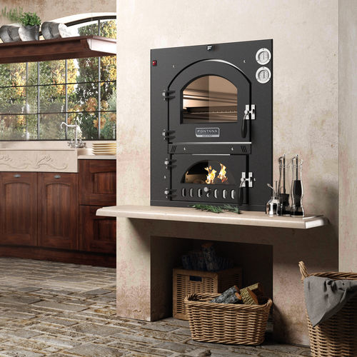 Wood-burning oven - INC QV - Fontana Forni s.r.l. - convection / built-in / single-chamber