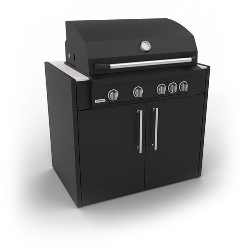 Gas barbecue - ELYSIA BBQ LUMEN 5 - Fontana Forni s.r.l. - self-supporting / thermo-lacquered steel / galvanised steel