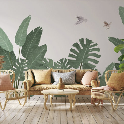 Contemporary wallpaper - jungle essence bananier - MuralConcept - nonwoven fabric / nature pattern / panoramic