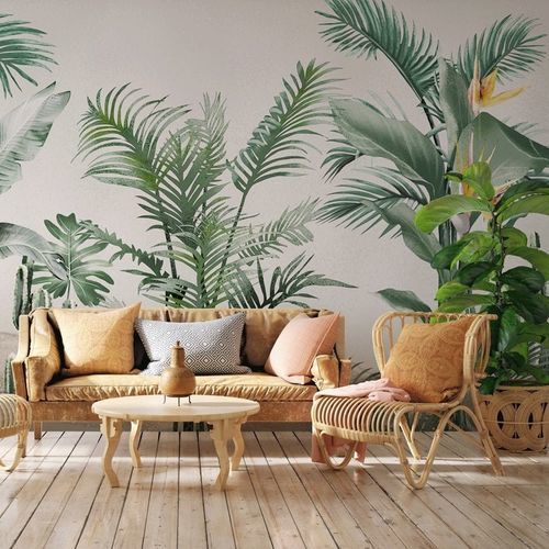 Contemporary wallpaper - tendance tropicale oiseau du paradis - MuralConcept - nonwoven fabric / nature pattern / panoramic
