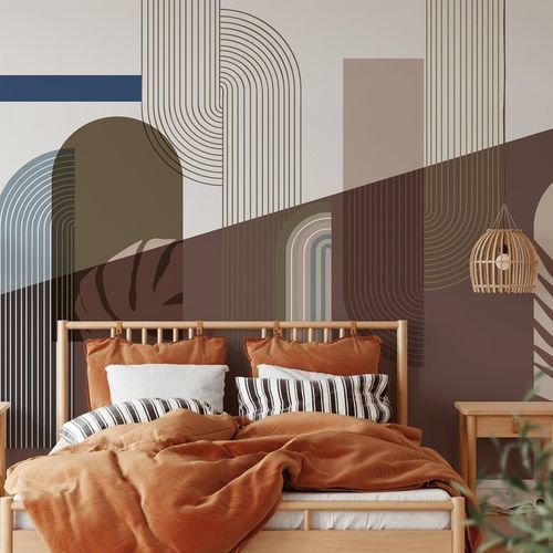 Contemporary wallpaper - moka - MuralConcept - nonwoven fabric / panoramic / Art Deco pattern