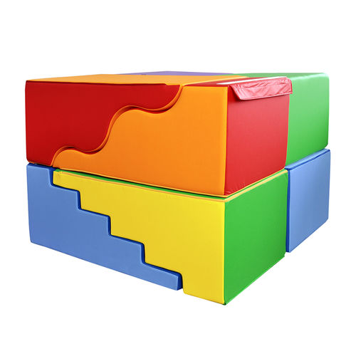 Kindergarten pouf - PATHS - Omsi srl - contemporary / fabric / polyester
