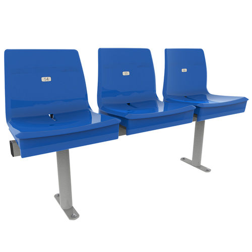 Polypropylene beam chair - M2011 - Omsi srl - 3-seater / outdoor / contemporary
