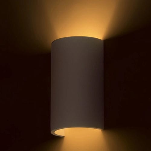 Contemporary wall light - MM-534 - Miller & Miller - indoor / plaster / cylindrical