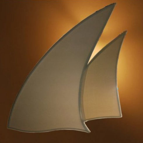 Contemporary wall light - SAIL - COSMOTRE SRL - indoor / metal / fabric