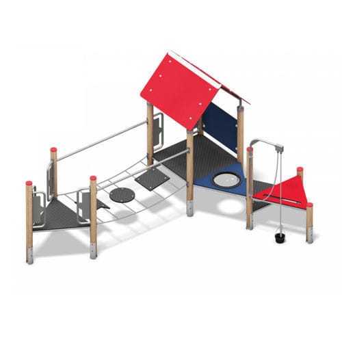 Playground structure - HARENA - Playparc - stainless steel / HPL / modular