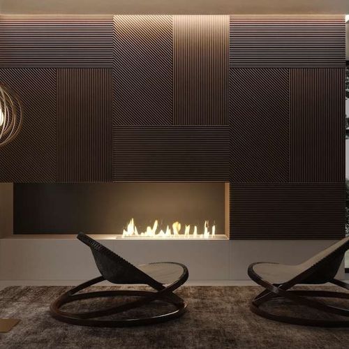 Concrete tile - Tartaruga Design Inc - 3D / ribbed / indoor