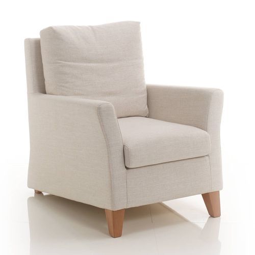Contemporary armchair - Bea - Vitarelax - fabric / leather / with removable cushion