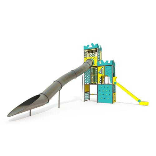Playground structure - AE 40-1001-Y24 - QUALI-Cité - metal / polycarbonate / HPL