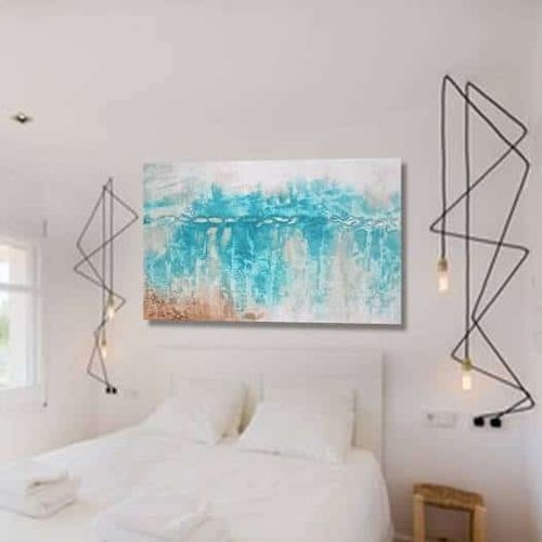 Acrylic decorative painting - MAREA TURQUESA - OHORIGINAL BUSINESS SL - combi / hand-painted / sea