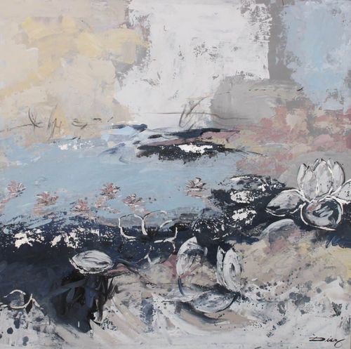 Acrylic decorative painting - REPOSO  - OHORIGINAL BUSINESS SL - combi / hand-painted / landscape