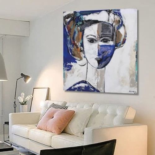 Acrylic decorative painting - CAYETANA - OHORIGINAL BUSINESS SL - combi / hand-painted / figurative