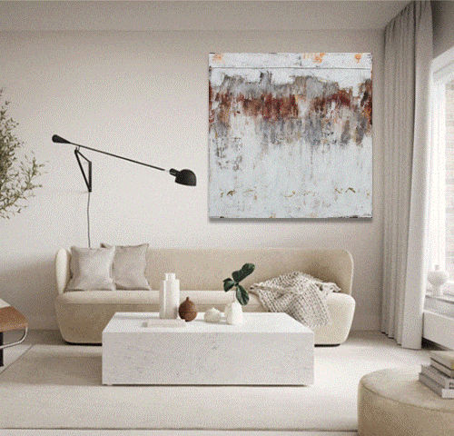 Acrylic decorative painting - DECAPÉ - OHORIGINAL BUSINESS SL - combi / hand-painted / abstract