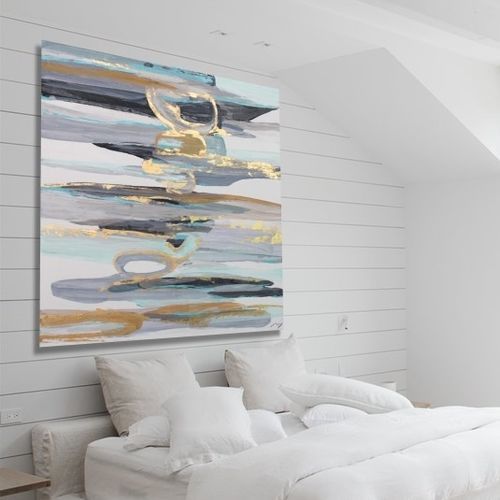 Acrylic decorative painting - ISLA AMURA - OHORIGINAL BUSINESS SL - combi / hand-painted / abstract