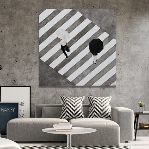 Acrylic decorative painting - PASO DE CEBRA 3 - OHORIGINAL BUSINESS SL - combi / hand-painted / figurative