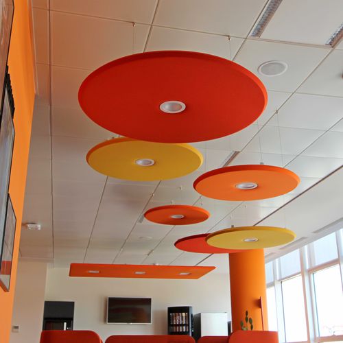 Acoustic lamp - AURAL&reg; - Acustico - pendant / polyester fiber / contemporary