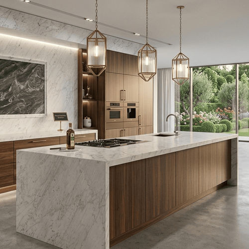Marble stone slab - BIANCO CARRARA - Pistore Marmi - for facade / for flooring / for decorative panel