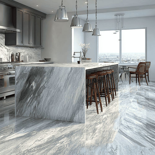 Marble stone slab - BARDIGLIO - Pistore Marmi - for interior / cladding / for outdoor use