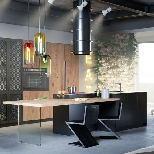 Contemporary kitchen - LUISA - CIESSE CUCINE SRL - plywood / stone / island