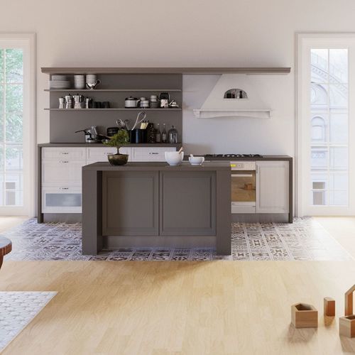Traditional kitchen - DOLCE VITA - CIESSE CUCINE SRL - plywood / stone / island