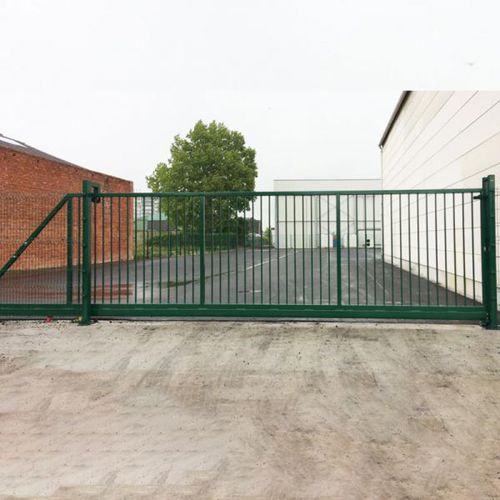 Sliding gate - EGIDIA SC - Betafence International - galvanised steel / electro-welded steel / with bars