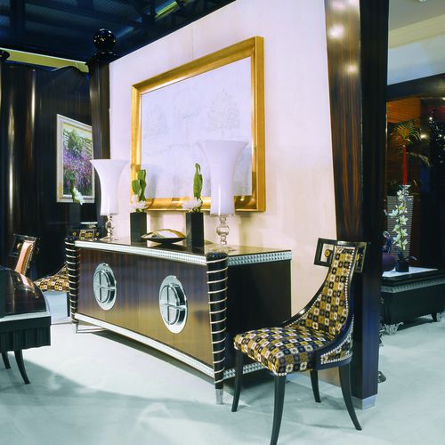 Contemporary sideboard - C501 - Francesco Molon - Macassar ebony / 4-legged