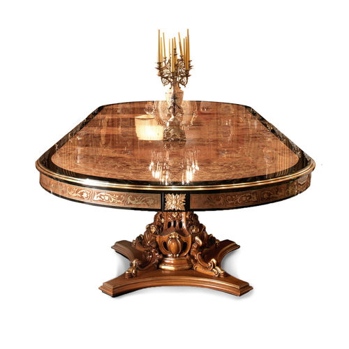 Classic conference table - F36.02 - Francesco Molon - wooden / wooden base / oval