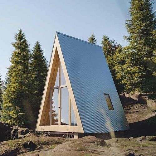 Prefab house - A-FRAME VALLEY - NingBo DeepBlue Smarthouse Co.,LTD. - contemporary / single-story / wooden