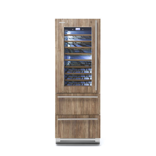 Serving wine cabinet - S7490HWT3 - Fhiaba - built-in / stainless steel / wooden