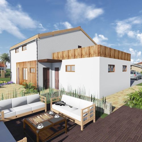 Prefab house - VILLA ANTARES - Frame House group Sia - eco-friendly / passive / contemporary